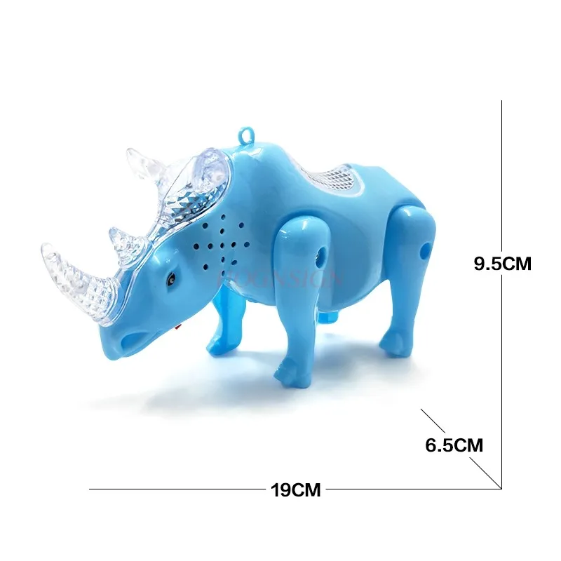 Fiber rope electric traction rope rhinoceros belt rope girl children's toy can run and shine while walking