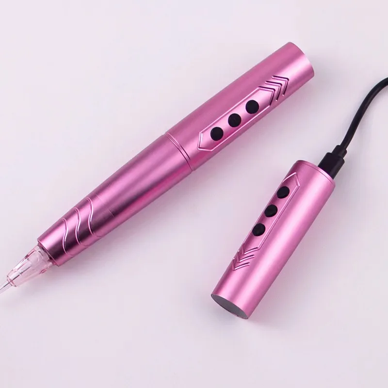 2 Batteries PMU Tattoo Machine Set Best Tattoo Machine SMP Wireless Tattoo Machine Kit for Permanent Make up Brows