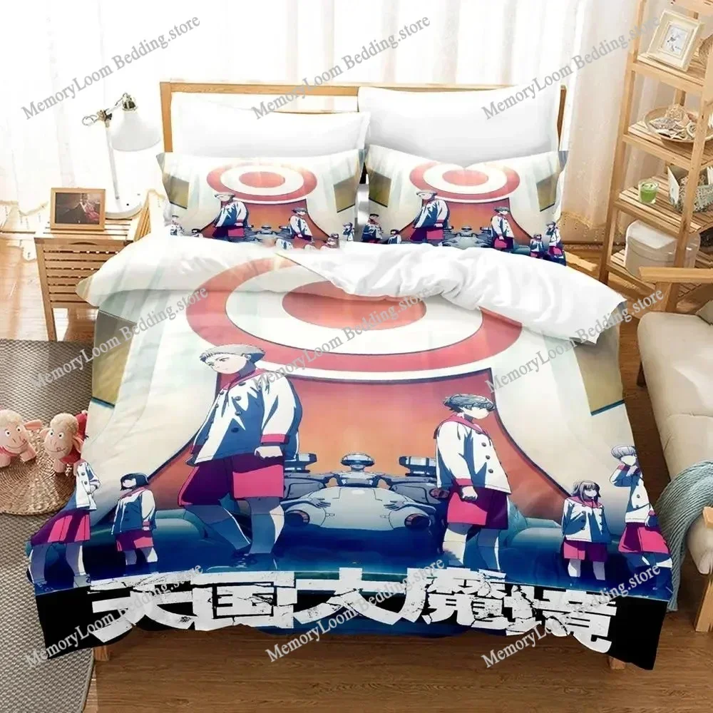 Anime Heavenly Delusion Bedding Set Duvet Cover Bed Set Quilt Cover Pillowcase Comforter king Queen Size Boys Adult Bedding Set
