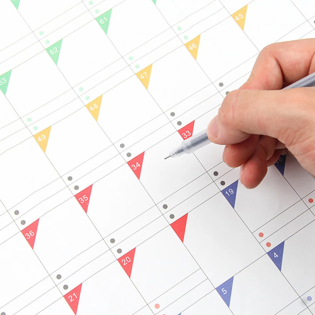 

12Pcs Learning Schedule Periodic Planner 100 Day Countdown Study Planning Stationery Office School Supplies Countdown Calendar