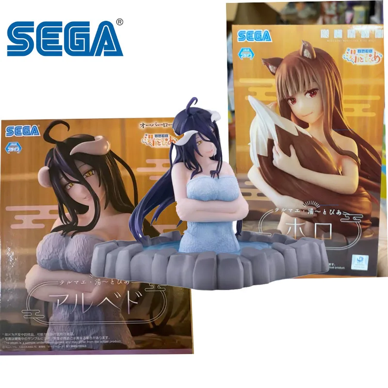 SEGA Original Overlord Albedo Sexy Hot Spring Bust Series Anime Action Figures Toys for Boys Girls Kids Gift