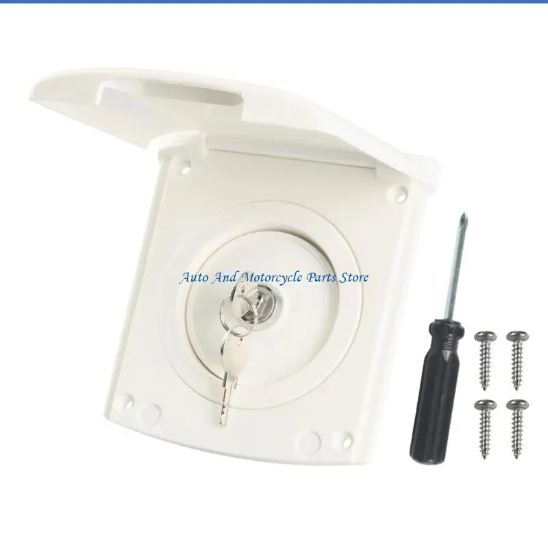 

P9FD Heavy Duty ABS Motorhomes Fill Port with Cover for Travel Trailers Campers