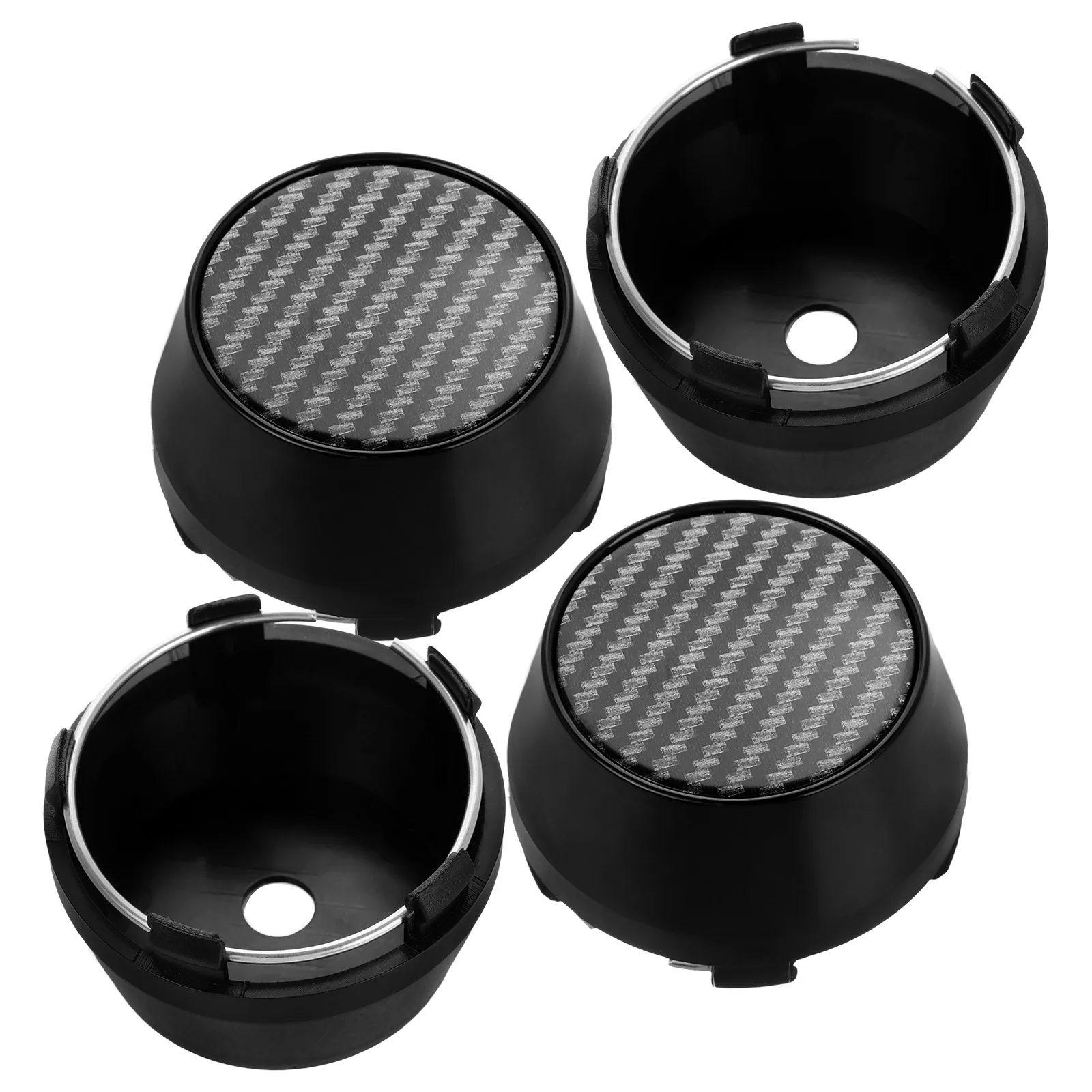 

4 Pcs Wheel Hub Covers Center Caps Aluminum ABS Material Car Rim Accessories Tire Center Cap Vehicle Enhancement