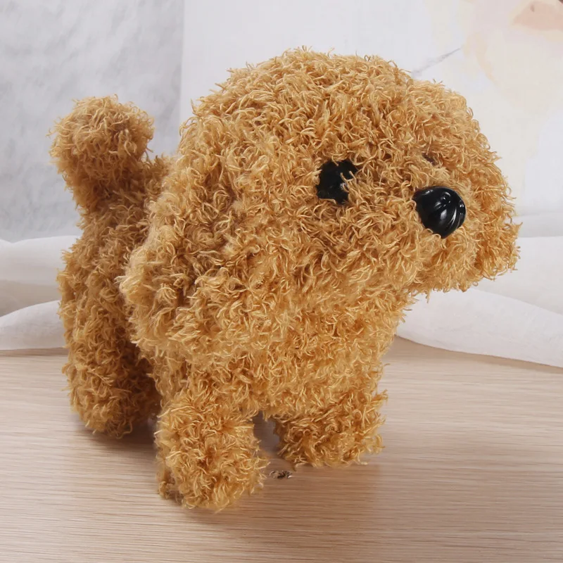 Perro de peluche, juguete electrónico, Adorable perro, paseos interactivos inteligentes para niños, lejía, salta, Wags, cola, regalo de cumpleaños para bebé