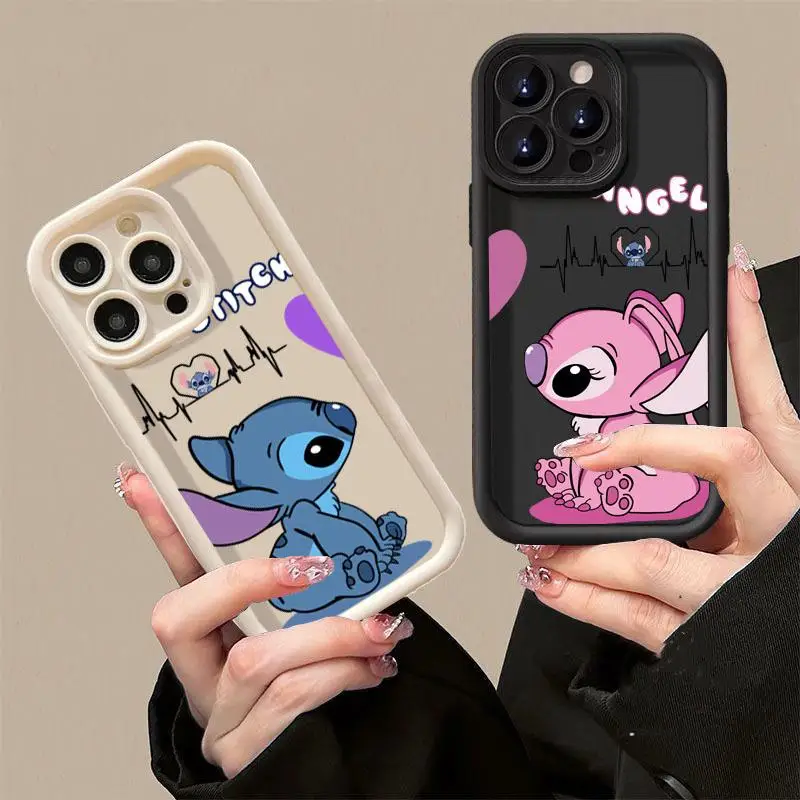 Stitch Couple Case For Huawei Y9S Y9 Prime 2019 Y7A Honor 90 8x 9x x9 Pro MATE 20 30 40 P50 Pro P20 Lite Nova 3e 5i 5T Disney