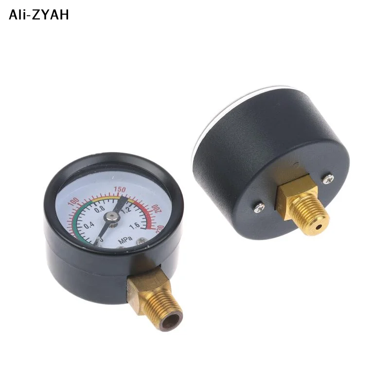 Pressure Gauge Air Compressor Pneumatic Hydraulic Fluid 0-12Bar / 0-170PSI Easy To Read Dial Measuring Instrument
