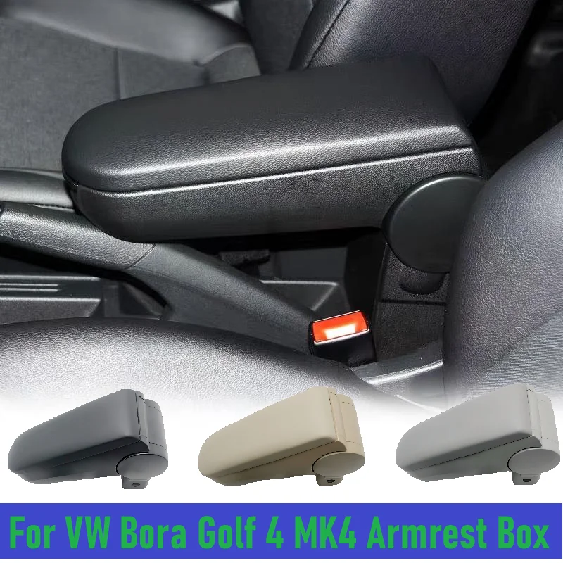 

Armrest Support Elbow Box for VW Golf Bora MK4 1998-2002 Center Control Armrest Box Glove Box ABS Base