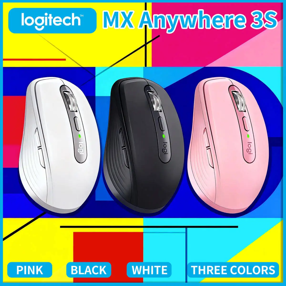 

Эргономичный MX Anywhere 3S — 8K DPI, подключение 3 устройства, зарядка через USB-C, идеально подходит для поездок с цветочным принтом и работы на дороге