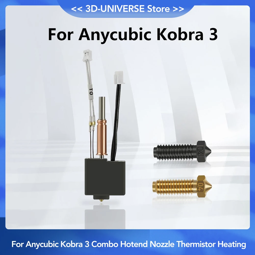 

Для Anycubic Kobra 3 комбо Hotend сопло термистора нагревательная трубка 24 в 50 Вт Нагревательный блок для Anycubic Kobra3 запасные части