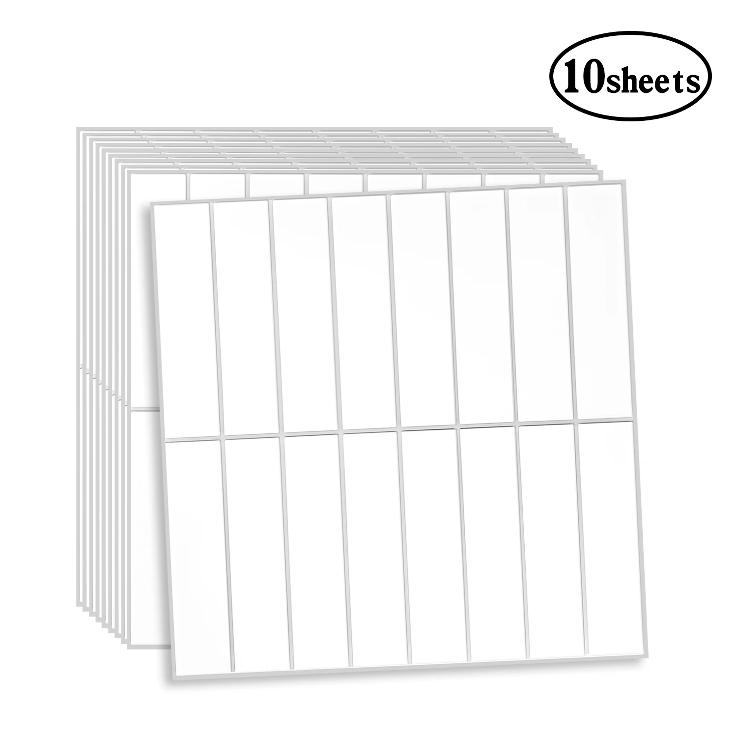 10pcs 3D Self-Adhesive Wall Stickers Kitchen Oil-Resistant Tile Decals Bathroom Waterproof Decorative Wallpaper DIY Pet Wall Art