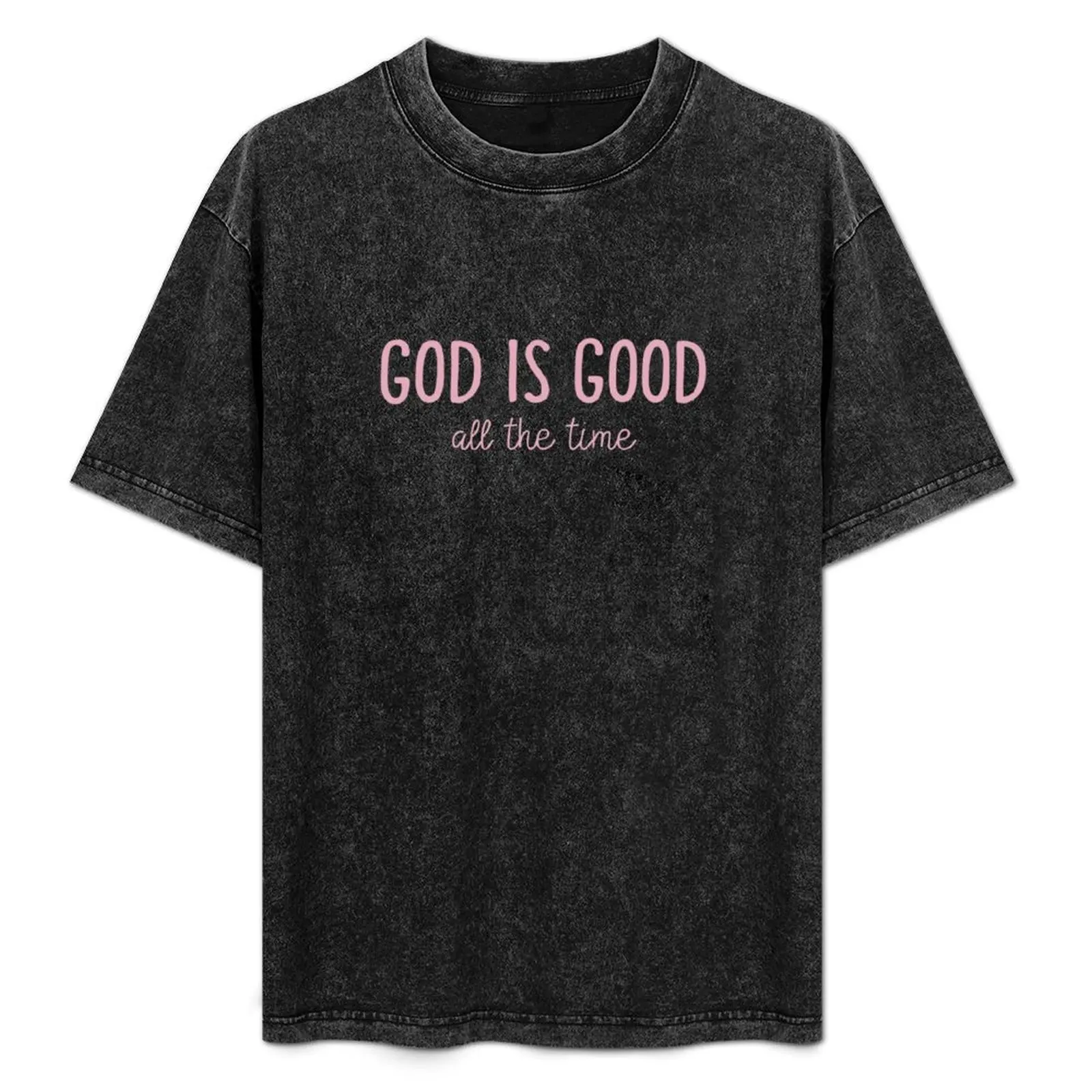 God is good - Pink Christian Bible Verse - Christian Biker Cool And Funny Design T-Shirt customs oversized mens white t shirts