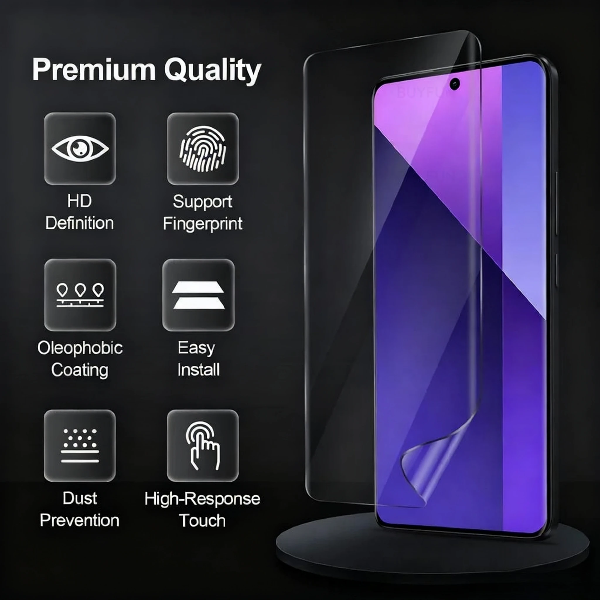 4 قطعة ل Xiaomi 15T برو هيدروجيل غطاء الفيلم Xiaomi15T Xiaomi15TPro Mi 15TPro 15 T 5G واقي الشاشة العالمي غير الزجاج المقسى #3