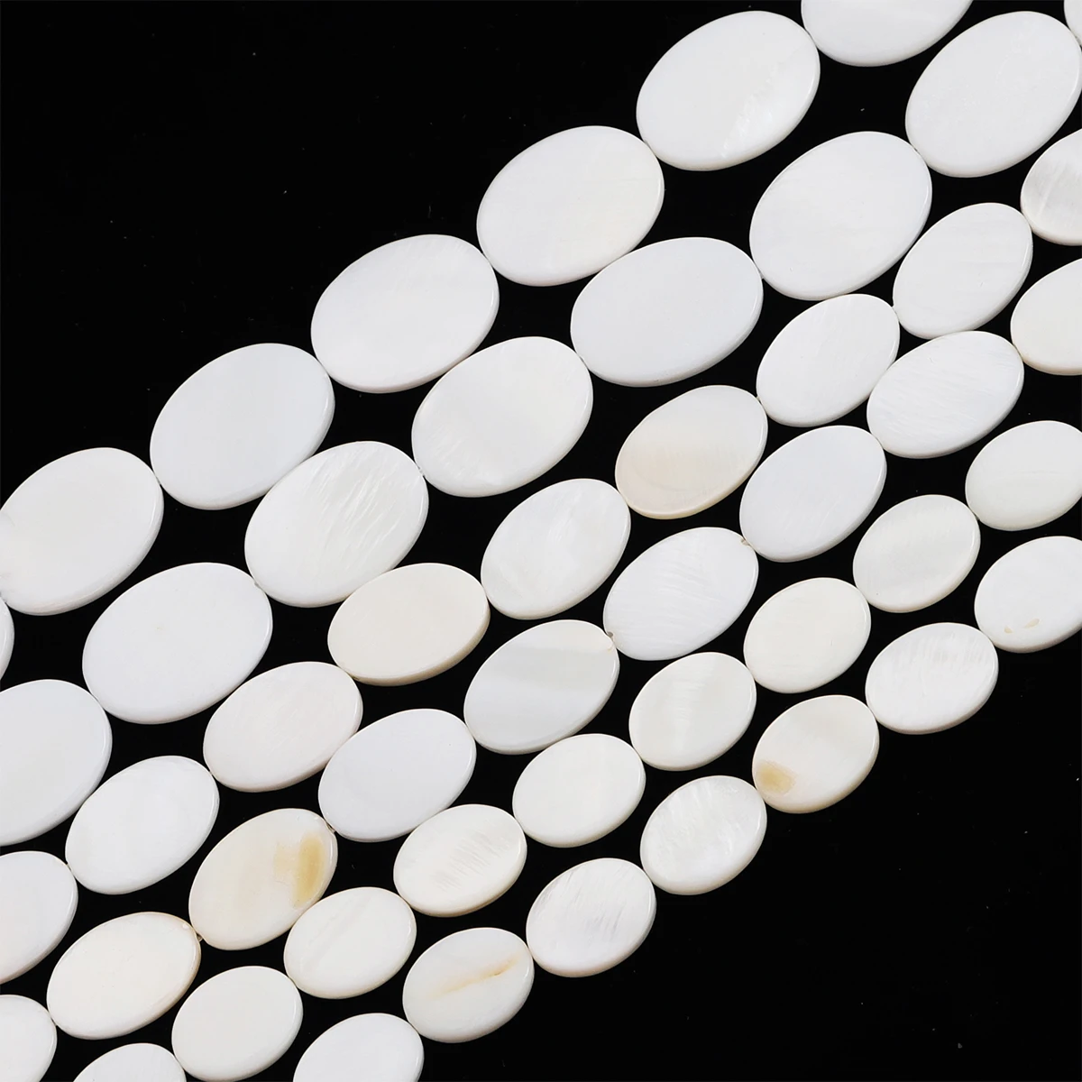 Natural White Shell Beads Mother Of Pearl Flat Oval Teeth Star Freshwater Chip Beads For Jewelry Making DIY Necklace Bracelet