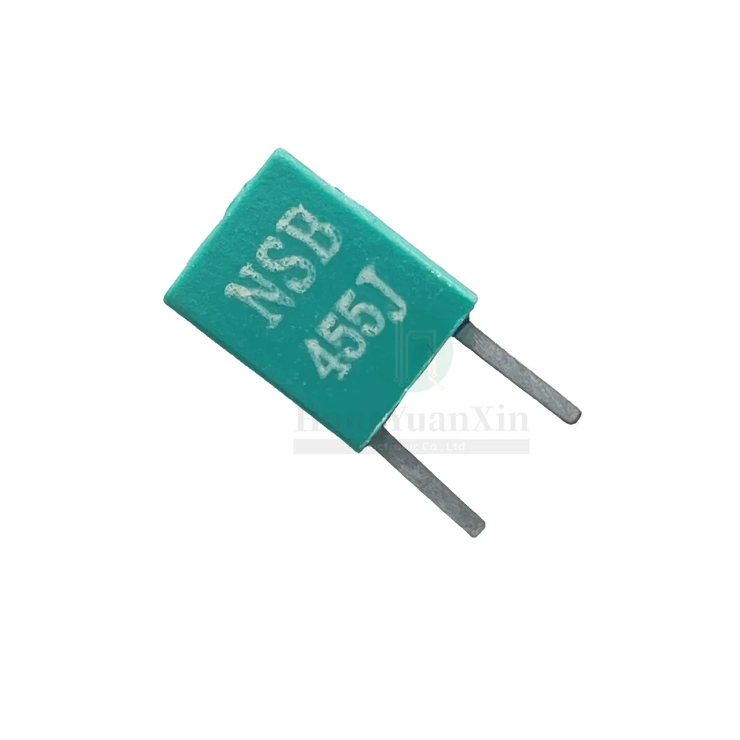 50pcs/ceramic crystal oscillator NSB455J 455K 455KHZ in-line two-pin ceramic resonator DIP-2P green