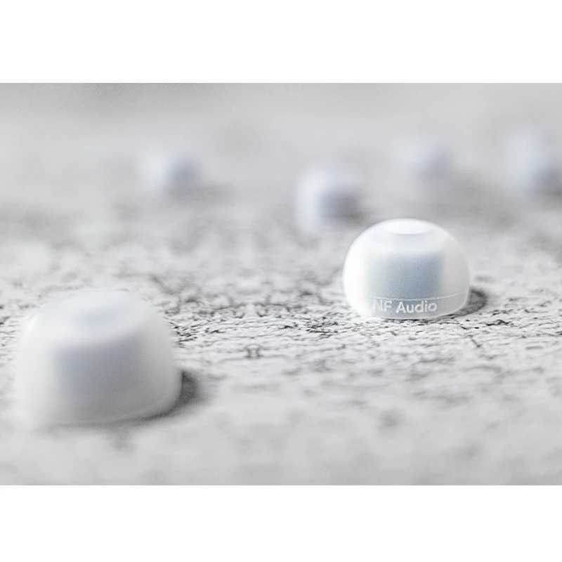 Силиконовые насадки для наушников NF Audio MS4, 1 карта (3 пары), диаметр насадки для наушников от 4,5 до 5,5 мм