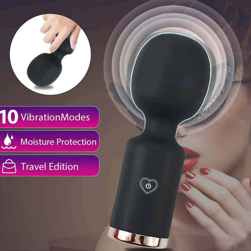 AV Magic Wand Vibrator G Spot Clitoris Vagina Stimulator Mini Vibration Massager Adult Sex Toys For Women Female Masturbator 18+