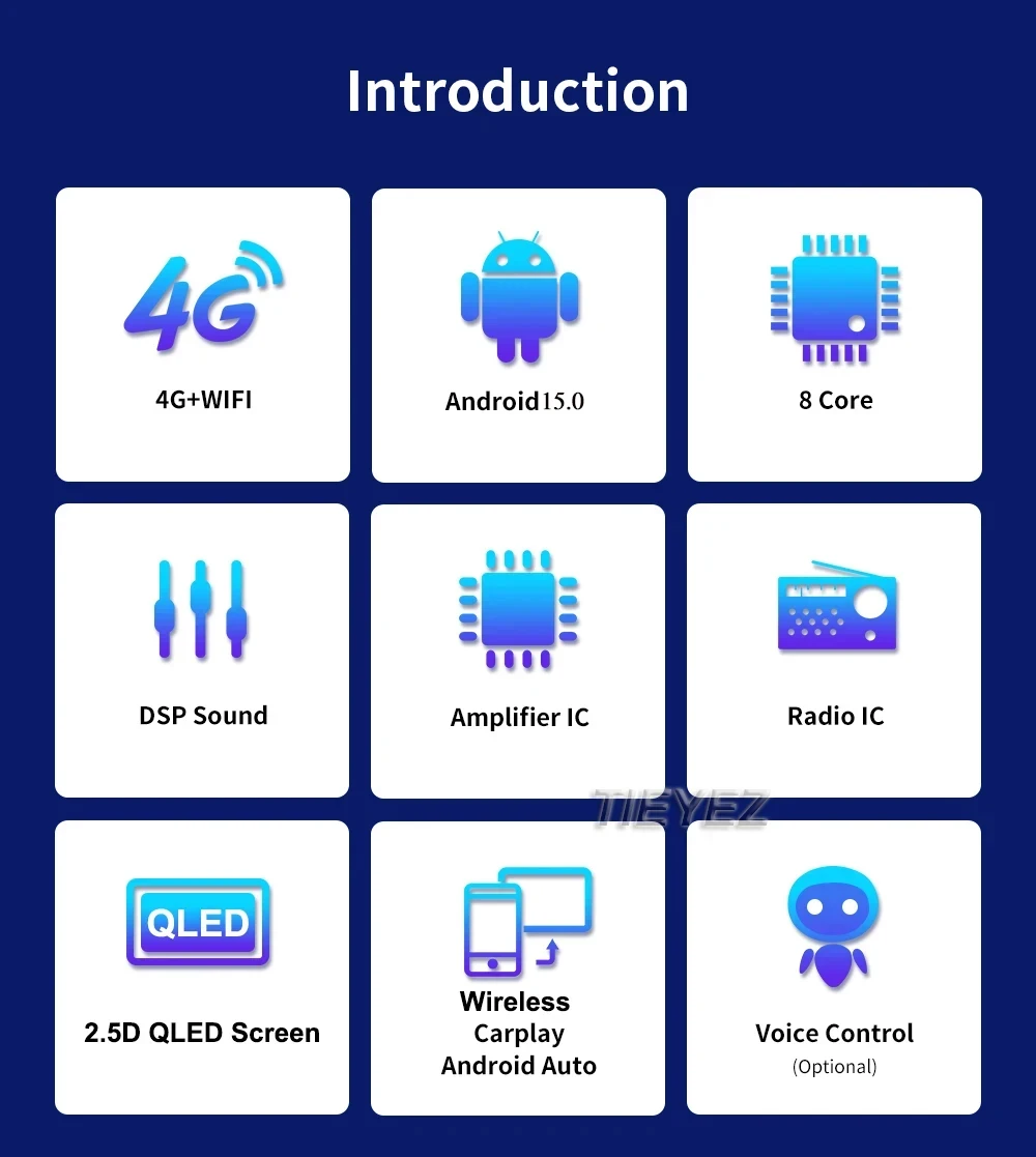 Android Wireless CarPlay Android Auto Car Radio for Toyota Verso R20 2009 - 2018 Car Smart Systems Smart GPS Car Radio