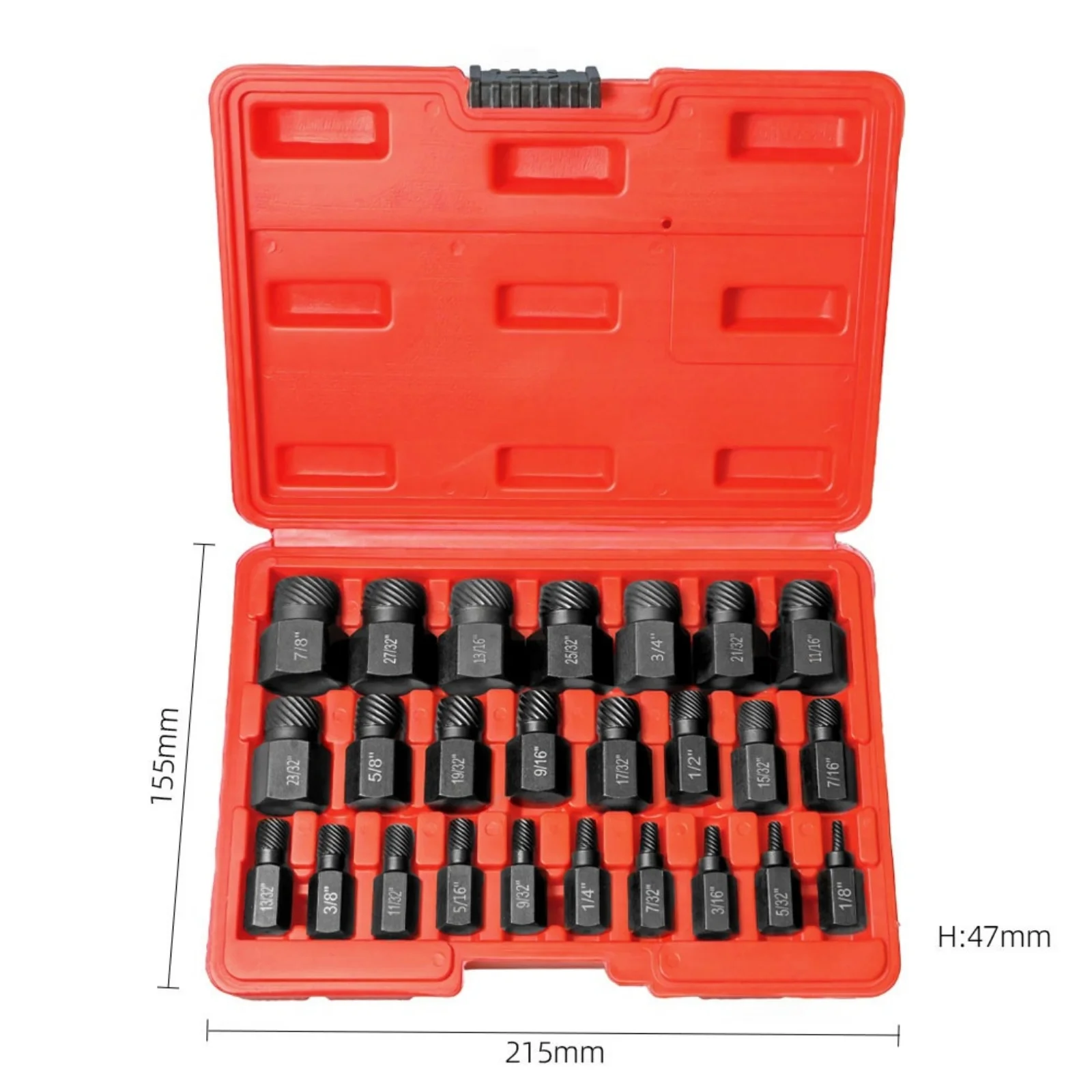 Hex Head Screw Extractor Set MultiSpline Design for Removing Broken Screws Bolts Studs and Threaded Components