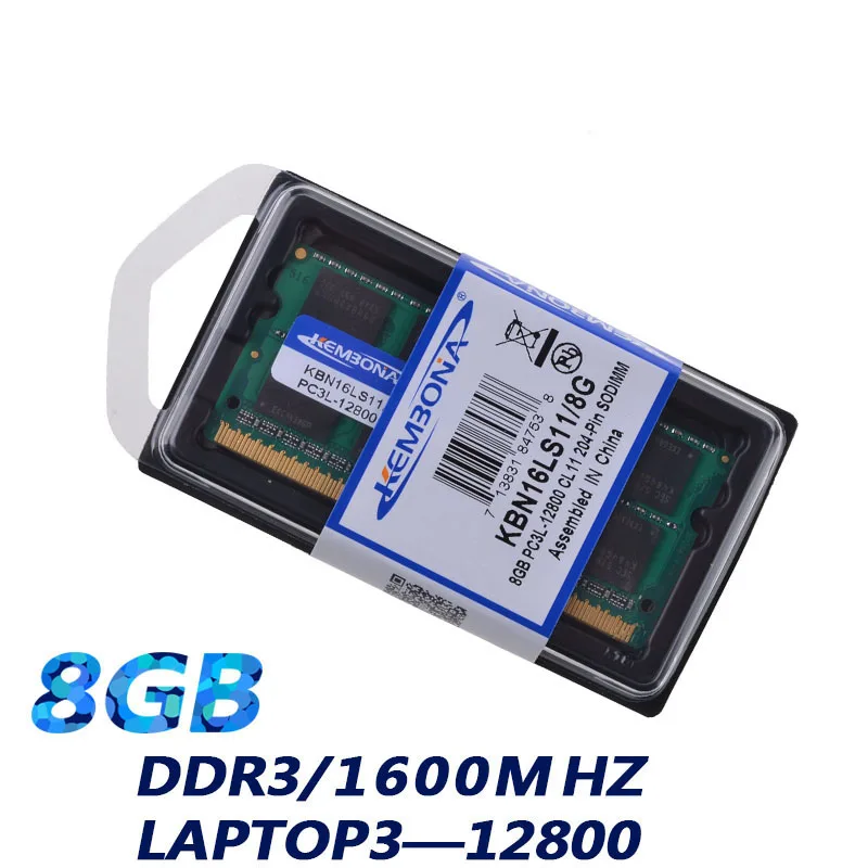 

KEMBONA KBA16LS11/8 1600Mzh DDR3 8GB DDR3L 1.35 V PC3-12800L 1.35V Memory Ram Memoria for Laptop Computer