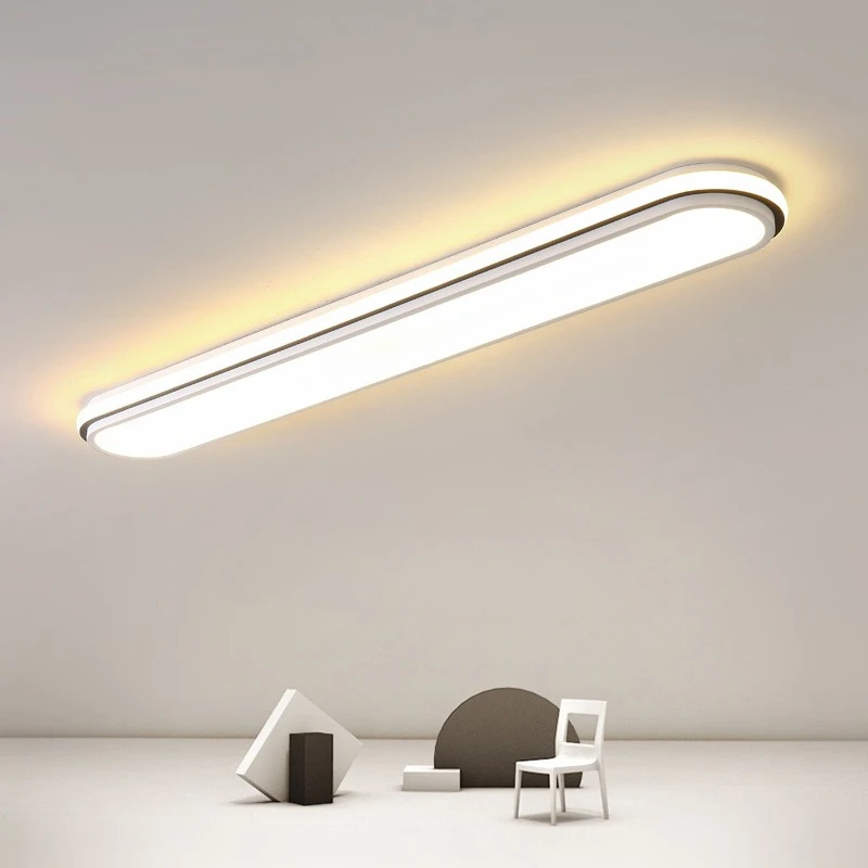 Simple And Modern Metal Ceiling Lights Long Balcony Living Room Foyer Bedroom Dressing Room Corridor Ceiling Lamps Home Ornament