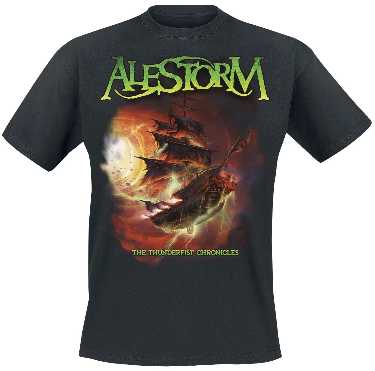 Neues Alestorm Grafik-Baumwoll-Band-T-Shirt, Unisex, Sommer, Kurzarm, Modemarke, Luxus, Lässig, Vintage-T-Shirts – Detail 6