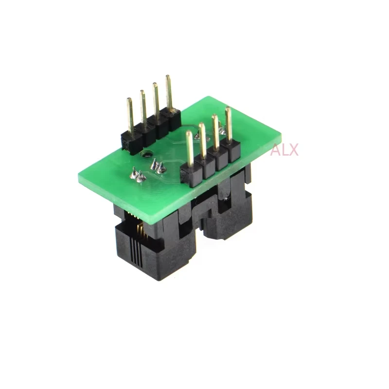 Convertitore presa adattatore da MSOP8 a DIP8 per adattatore programmatore IC chip di test MCU passo 065mm 1 pz