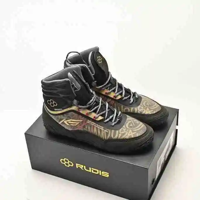 New 2025 Summer Hot Selling Wrestling Shoes Trainer Shoes Unisex Fighting High Shoes Weight Lifting Gym