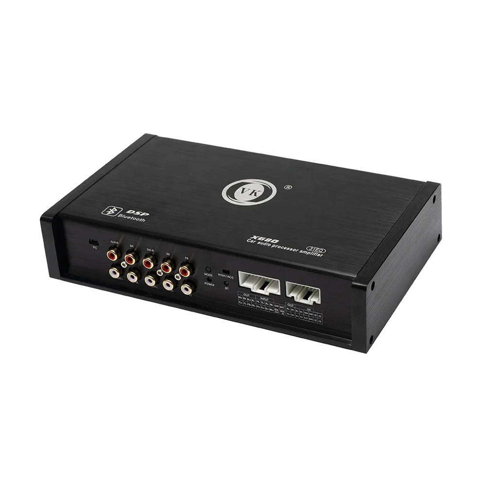 VK High Quality New Design 8-Channel Car Audio DSP Amplifier Processor Class D Supports Computer Low-Level Connection