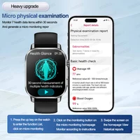 Accurate Health Diagnosis ECG Smart Watch Blood Pressure Blood Oxygen Blood Fat Uric Acid Temp Bluetooth call Smartwatch 4