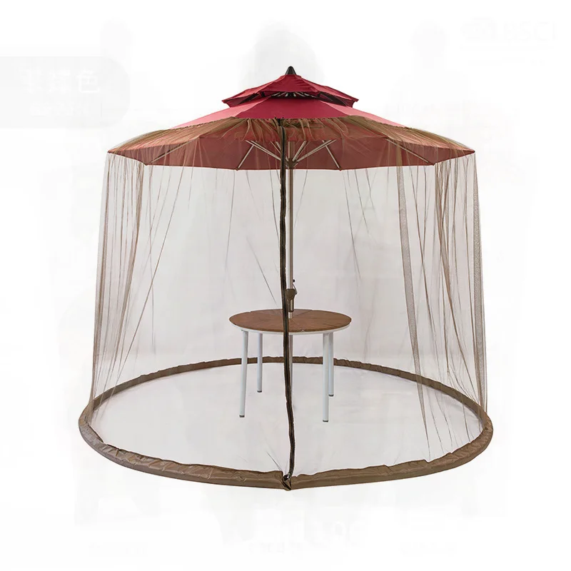 

Outdoor Dome Parasol Mosquito Net Anti-Insect Curtain Foldable Polyester Bed Curtain Universal Black White Coffee Sizes for