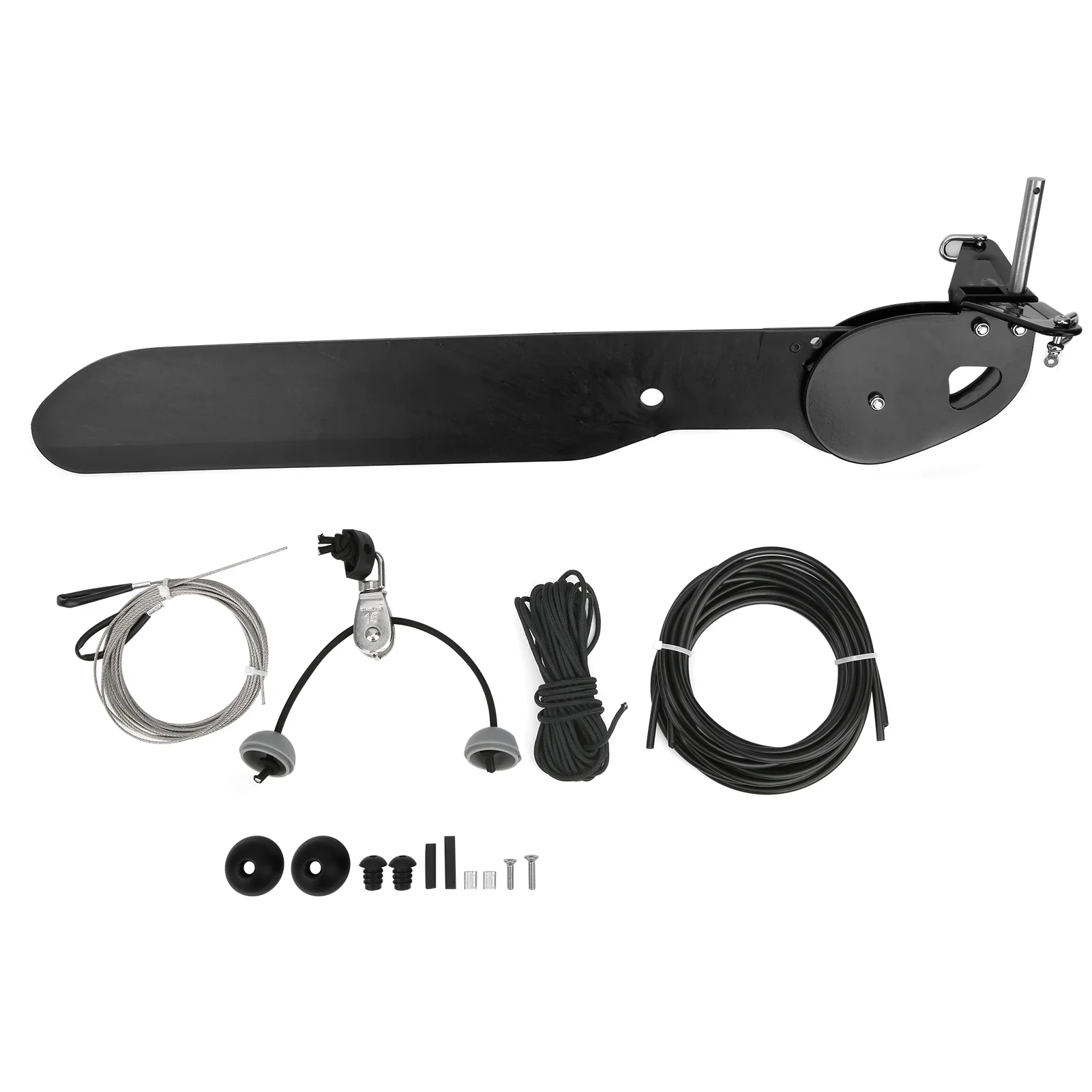 Kayak Boat Tail Rudder Direction Control Fishing Boat Canoe Tail Kayak Steering System Clip Buckle Canoeing Boat Accessories