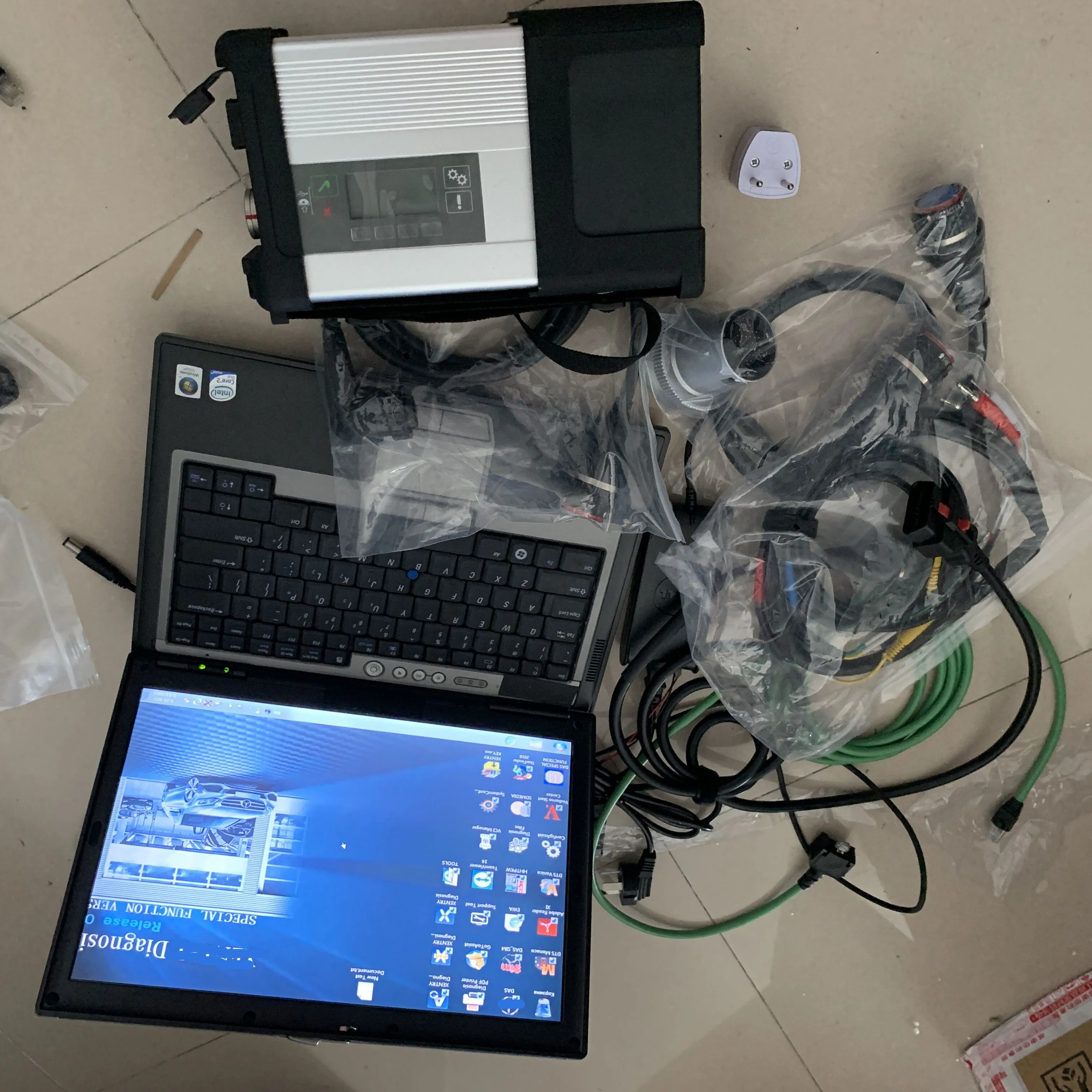D630 Laptop (full Xentry das wis epc software installed)+MB STAR C5 Multiplexer For Benz truck car diagnostic tool