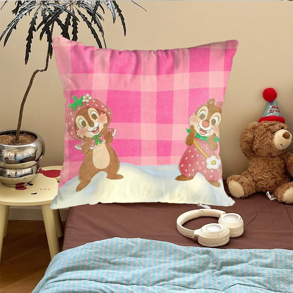 Kawaii C-رقائق وديل المخدة غطاء الوسادة 45x45 الوسائد الزينة عيد الميلاد الديكور 2026 هدية شخصية الشمال المنزل #1