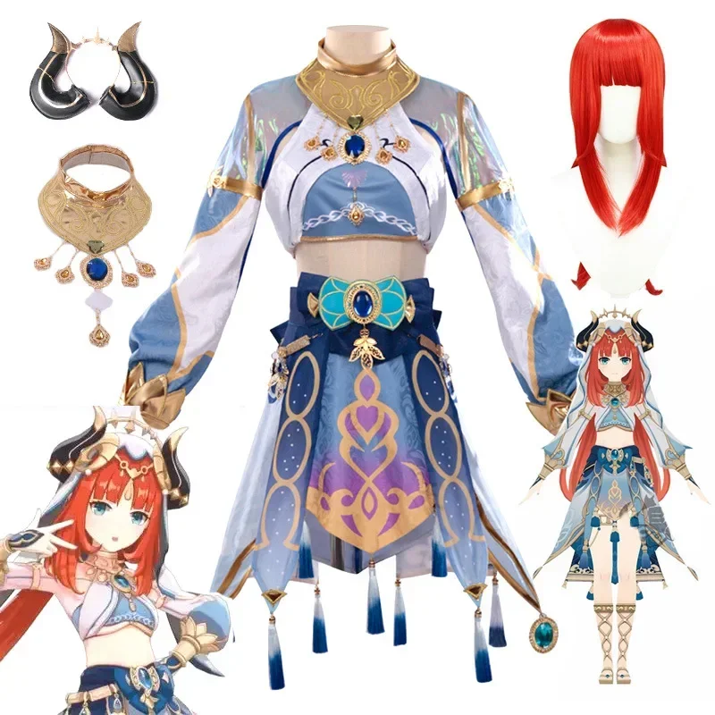 

Nilou Sumeru Hydro Role-playing Genshin Impact Women's Dress Girl's Dress Halloween Costume Adult Carnival Costume Anime Costume