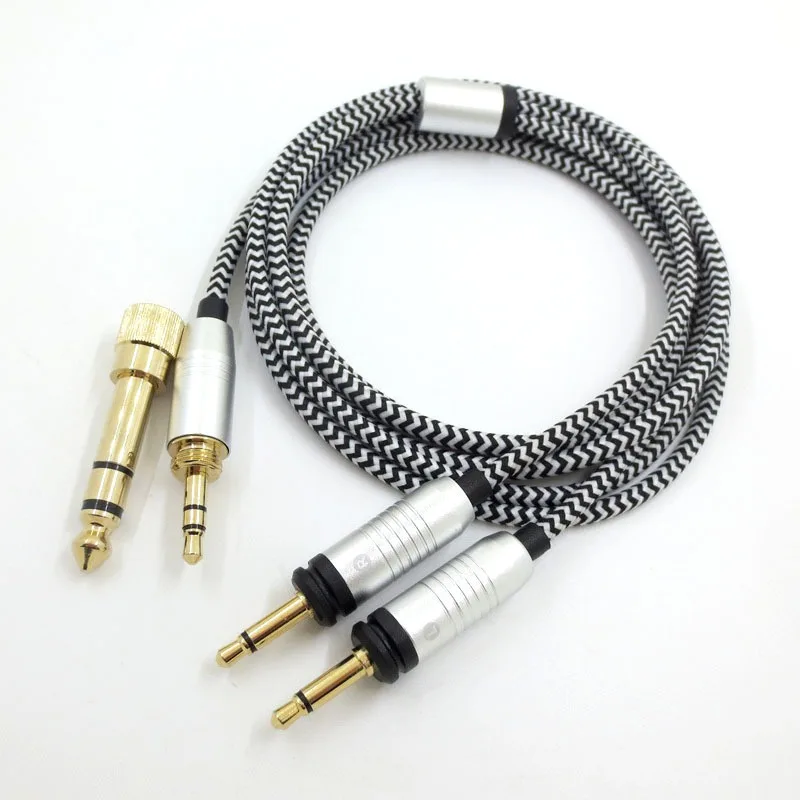 Neu für Frankreich Powerwave Focal Elegia kleine Utopie 3,5mm/6,35mm Kopfhörer geflochtenes Kabel Kopfhörer Zubehör