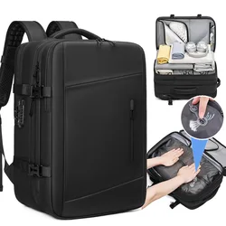 High end backpack with large capacity, business computer bag, waterproof travel, vacuum compression backpack