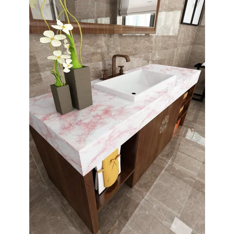 40/50cm Vinyl Marble Peel and Stick Wallpaper for Bathroom Wall Self Adhesive Waterproof Oil Proof Contact Paper for Kitchen