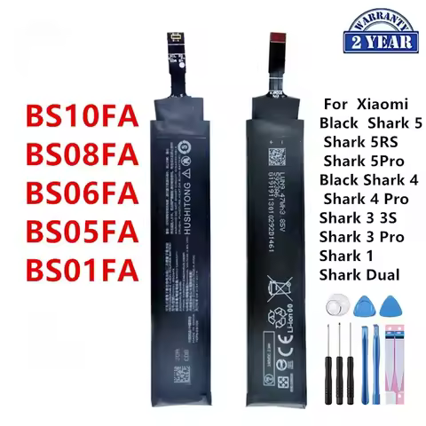 Orginal BS01FA BS08FA BS06FA BS05FA BS10FA Battery For Xiaomi Black Shark 5 5RS 5Pro Shark 4 4Pro 3 3S 3Pro Shark 1