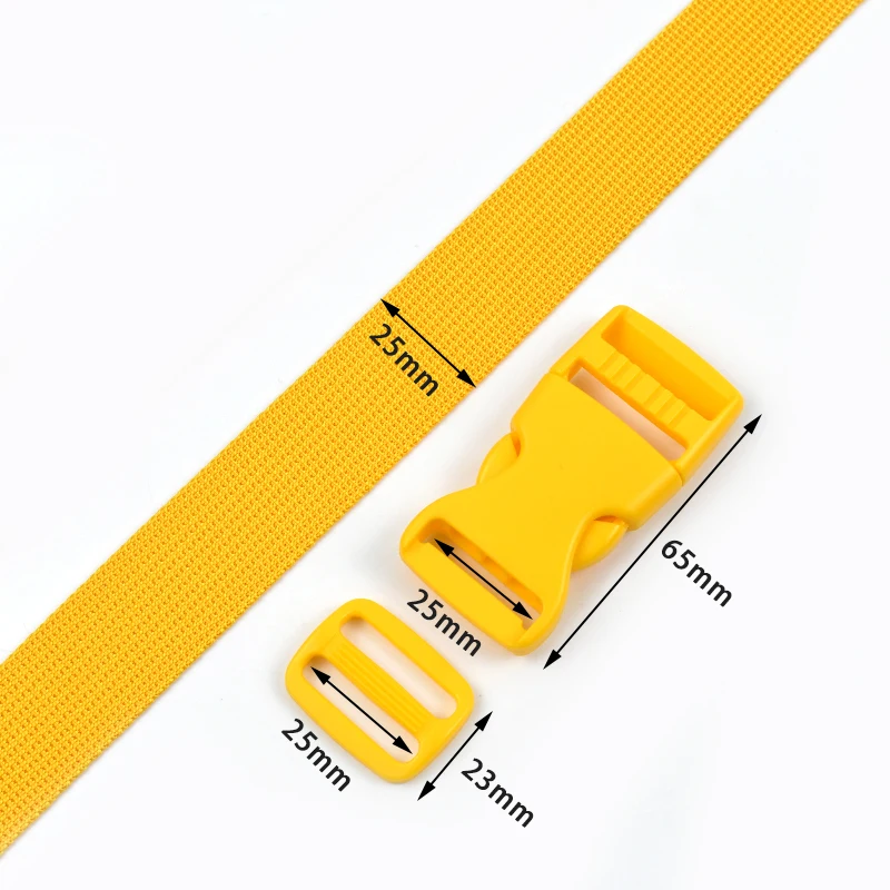 2-10 مجموعات البلاستيك الإصدار إغلاق مشبك حزام الشريط على ظهره حزام حقيبة المشبك حزام ثلاثي الإنزلاق المنزلق هوك DIY بها بنفسك الخياطة التبعي