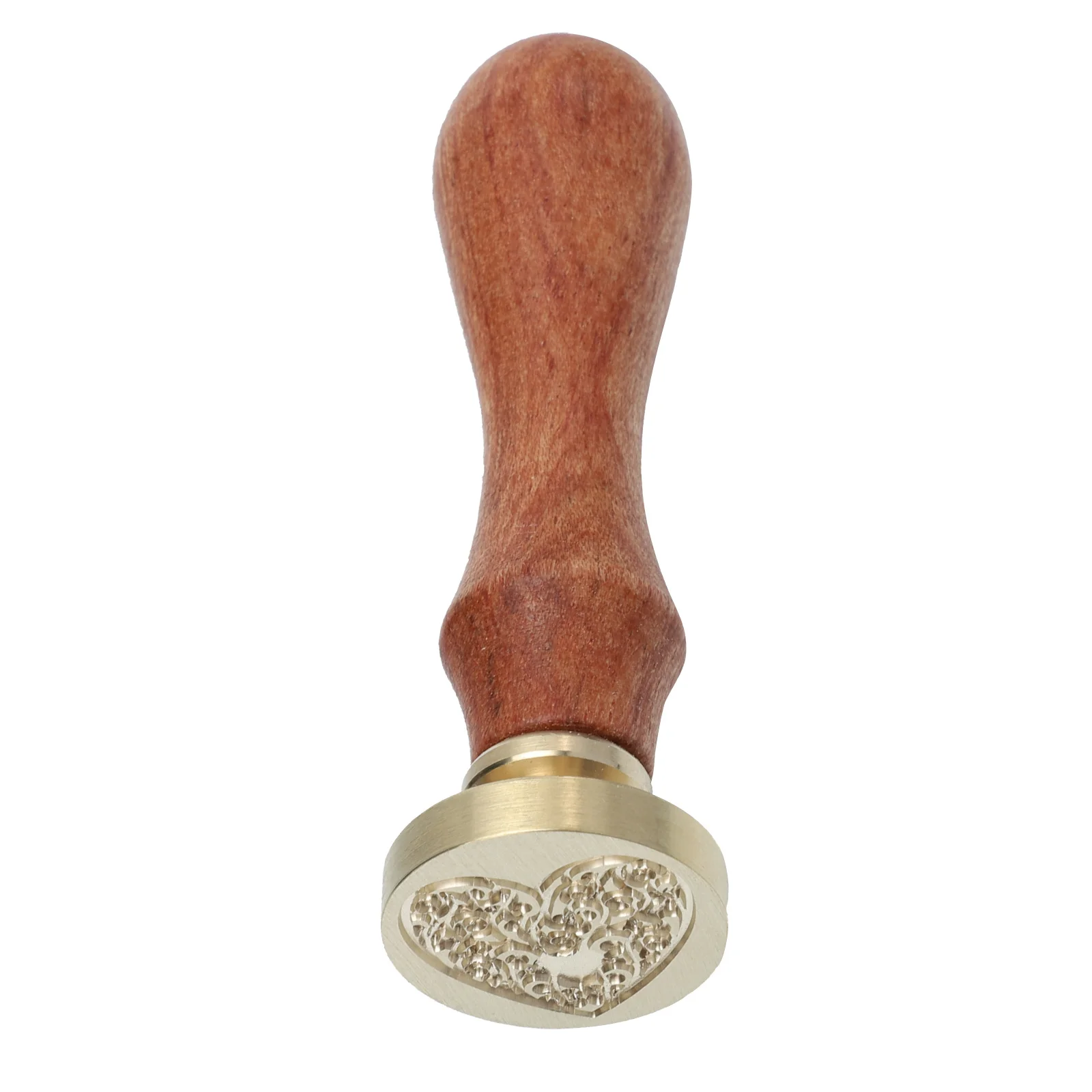 

Vintage Lacquer Seal Stamp Wood Handle DIY Scrapbook Envelope Wax Sealing Copper Stamp for Invitation Craft Metal Seal