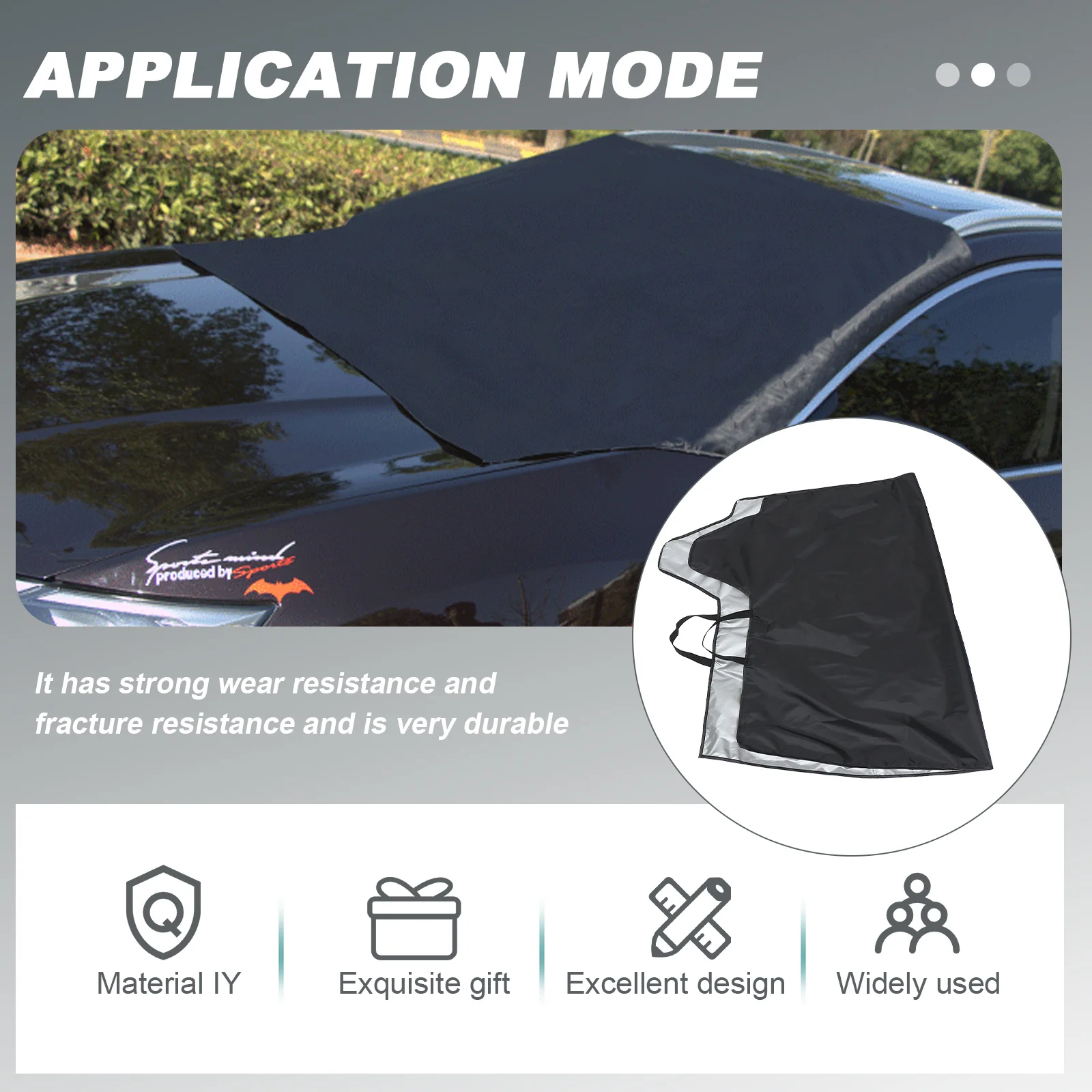 

1 set Windshield Cover Snow Frost Ice Protector Windshield Snow Cover Foldable Auto Sun Shade For Truck Suv Compact Lightweight