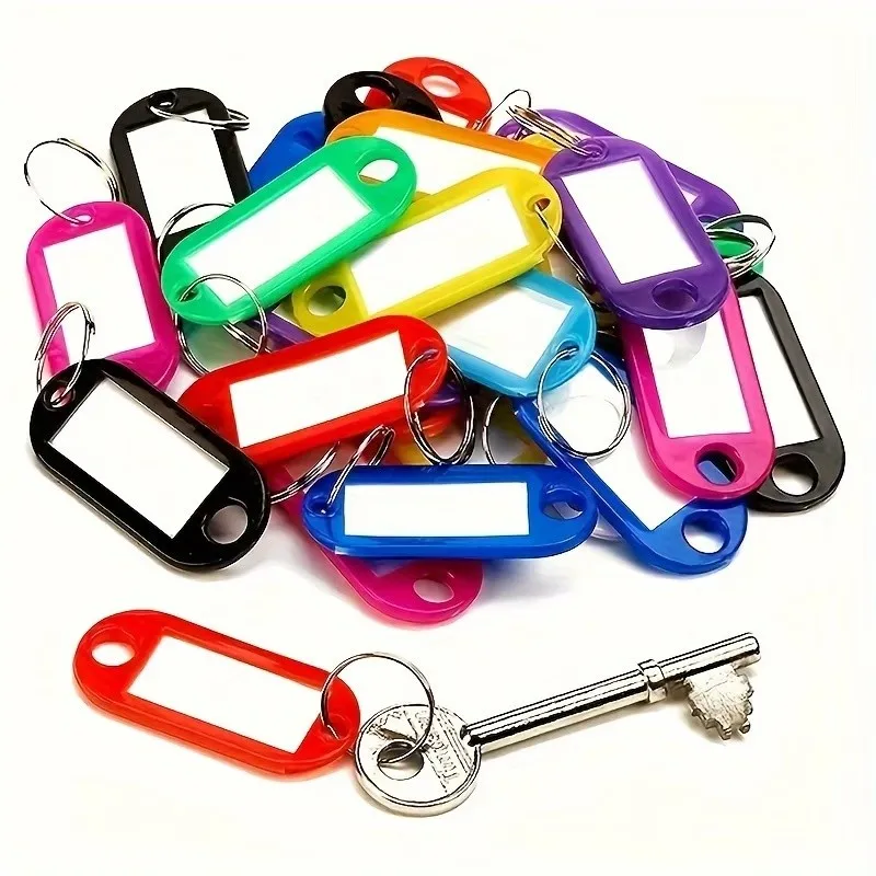 24 pcs Luggage Identification Tags, Blank Writable Surface, Home Storage Organizing Office Item Labeling