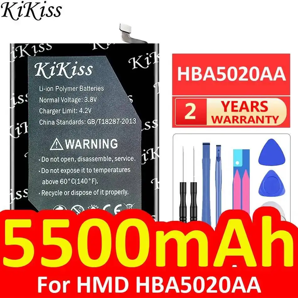 For Hmd HBA5020AA Mobile Phone Battery Reliable Power 5500mAh