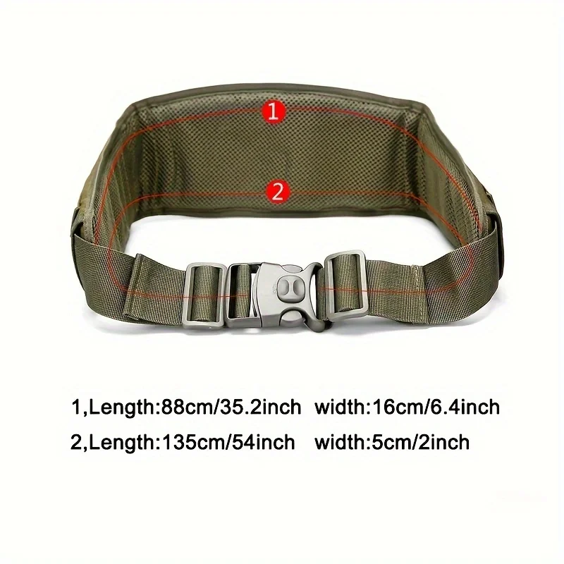 Tactical Camouflage Waist Belt,Cushion Load-Bearing Waist Seal,Molle System Style,Wide Version,Outdaoor Airsoft Hunting