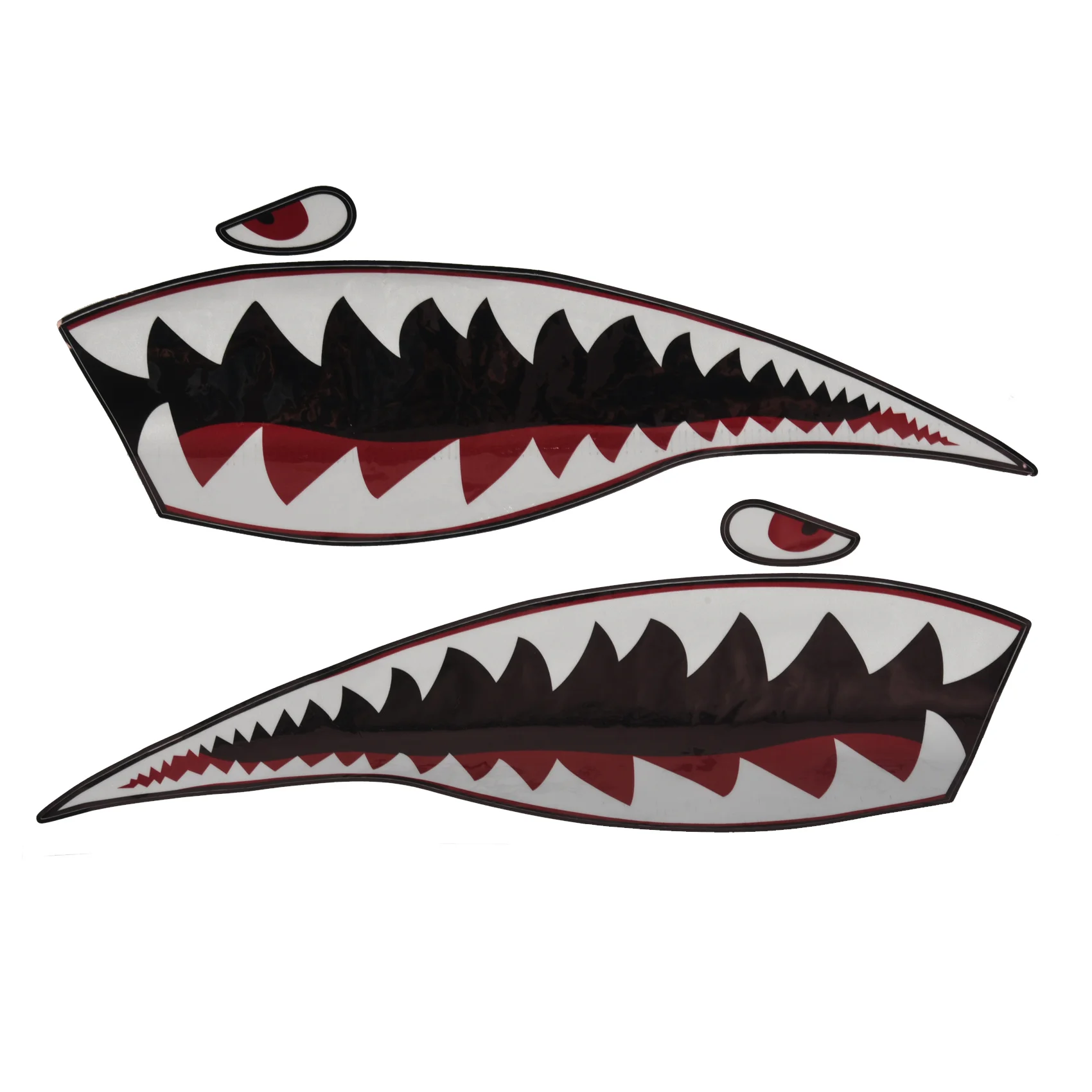 

Waterproof PVC Decal Shark Teeths for Kayak Boat Car Truck Stickers