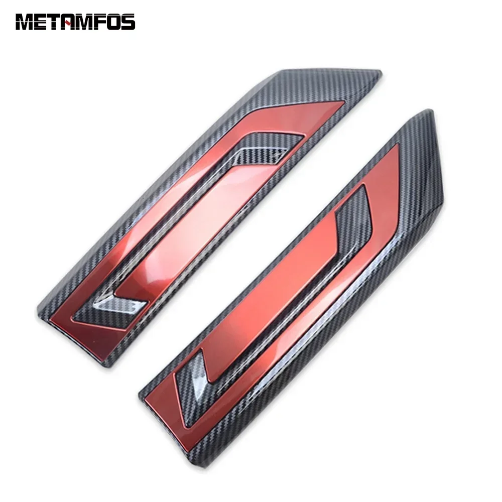 الجبهة مصبغة تقليم الجبهة سباق شواء الكسوة لتويوتا Rav4 Rav 4 المحدودة/LE/XLE/الهجين 2019-2024 2025 ألياف الكربون الملحقات #5