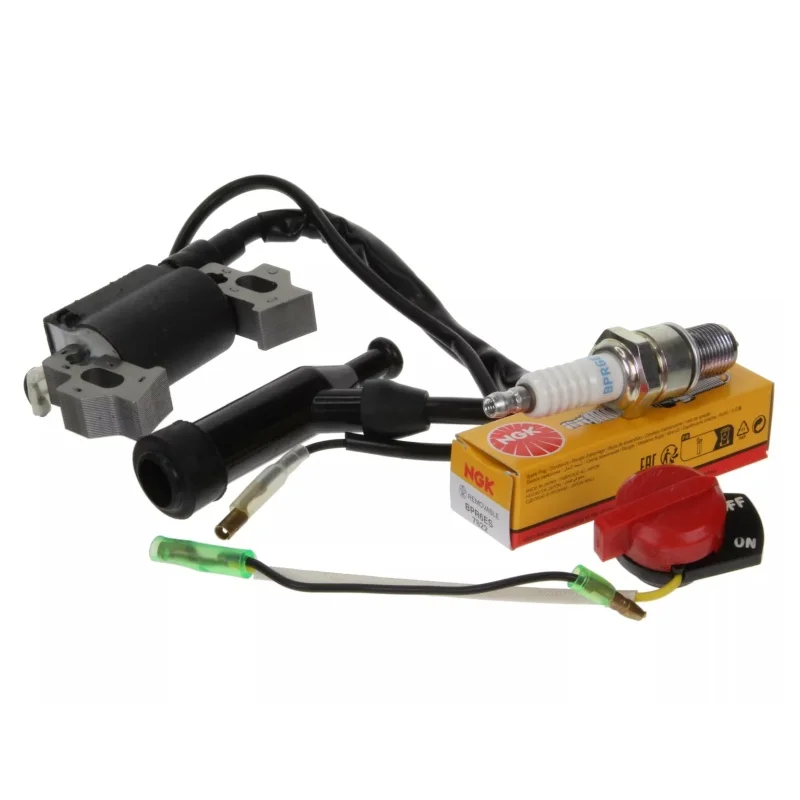 

For Honda Ignition Module Coil, NGK Spark Plug, 2 Lead On/Off Switch GX160 GX200