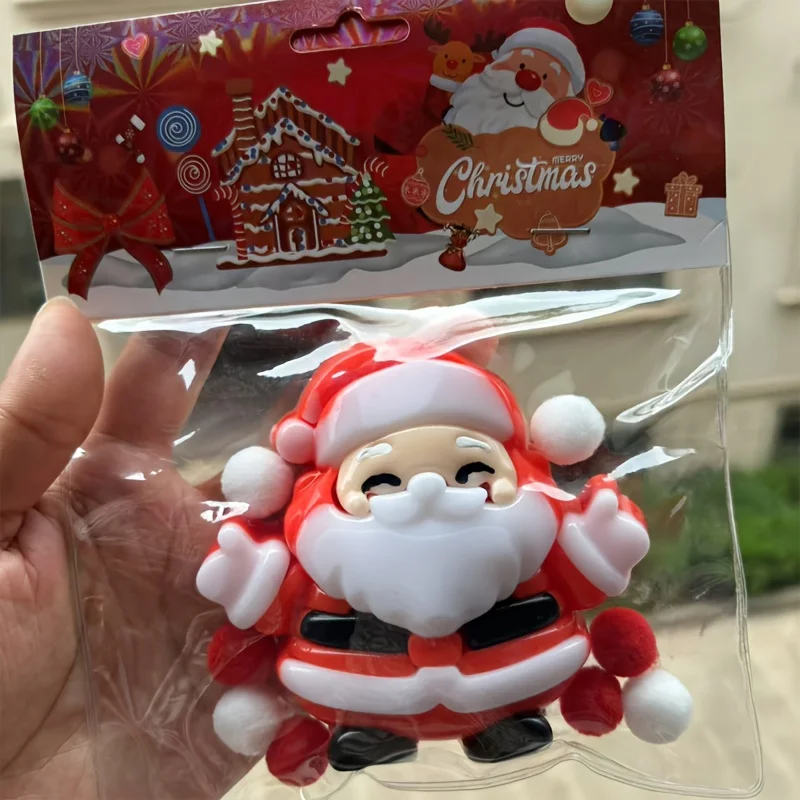 Juguetes navideños para apretar, Papá Noel, muñeco de nieve, alce, Kawaii, juguetes blandos para aliviar el estrés, bolsas de regalos sensoriales, regalos de relleno