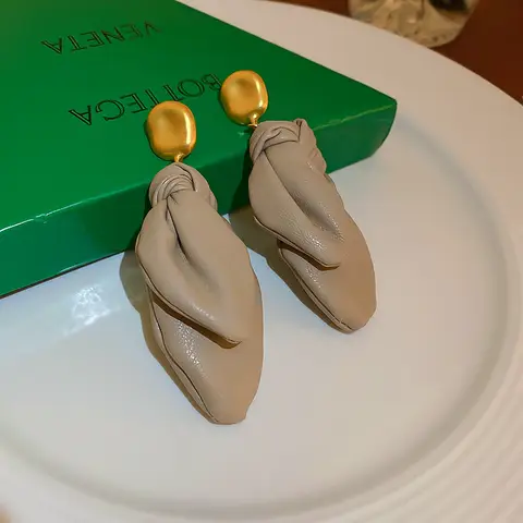 8 best sales läderörhänge - №7