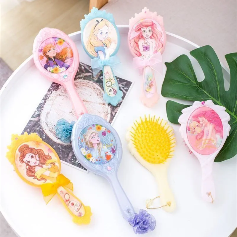 16 Style Disney Frozen Comb for Girls Disney Princess Ariel Rapunzel Hair Brushes Hair Care Baby Girl Care Children's Gift Comb